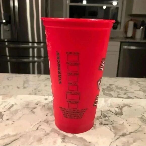 Starbucks Reusable Christmas16 Ounce Plastic Holiday To Go Cup BPA Free 16 oz - Picture 5 of 8